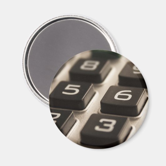 "Rechner Nah-up" Magnet (Vorderseite/Rückseite)