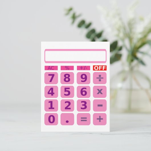 Rechner Postkarte (Stehend Vorderseite)