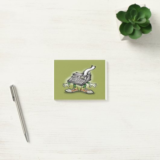 Rechner-Typ Post-it Klebezettel (Büro)