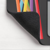 Rechner und Maus-Pad Mousepad (Ecke)