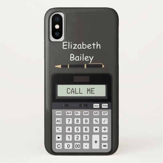 Rechner und Pen Graphic Case-Mate iPhone Hülle (Rückseite)