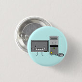 Rechnerfamilie ES Schirm-Maus-PC Turm Button (Vorne & Hinten)