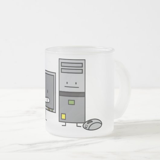 Rechnerfamilie ES Schirm-Maus-PC Turm Mattglastasse (VorderseiteRechts)