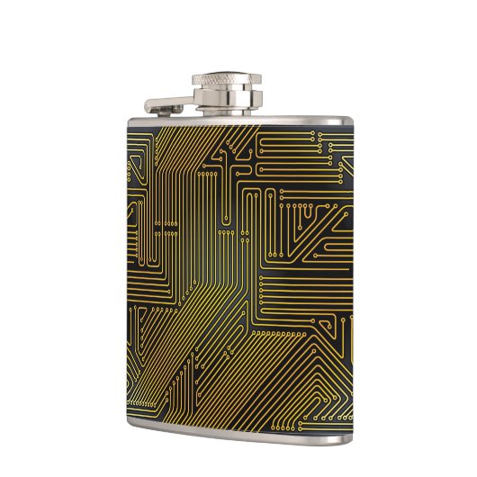 Rechnerschaltungbretmuster Flachmann (Links)