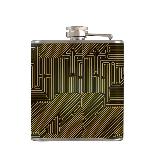 Rechnerschaltungbretmuster Flachmann (Rückseite)