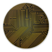 Rechnerschaltungbretmuster Keramikknauf (Vorderseite)