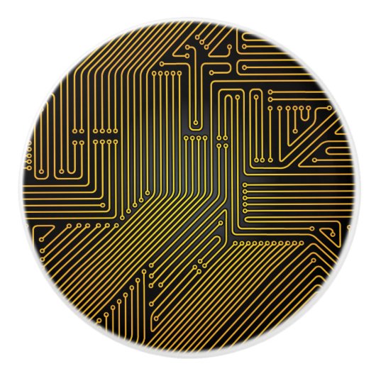 Rechnerschaltungbretmuster Keramikknauf (Vorderseite)