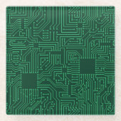 Rechnerschaltungbrett Glasuntersetzer (Vorderseite)