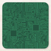 Rechnerschaltungbrett Rechteckiger Pappuntersetzer (Vorderseite)