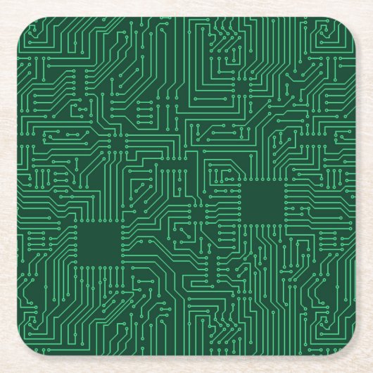 Rechnerschaltungbrett Rechteckiger Pappuntersetzer (Vorderseite)