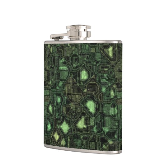 Rechnerschaltunghintergrund Flachmann (Links)