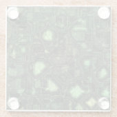 Rechnerschaltunghintergrund Glasuntersetzer (Rückseite)