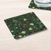 Rechnerschaltunghintergrund Rechteckiger Pappuntersetzer (angewinkelt)