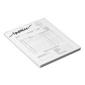 Rechnung für kundenspezifische Logokombinationen K Notizblock (angewinkelt)