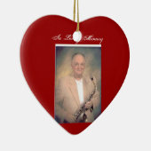 Rechnung, in liebevollem Gedächtnis Keramik Ornament (Rechts)