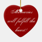 Rechnung, in liebevollem Gedächtnis Keramik Ornament (Hinten)