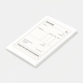 Rechnung Post-it Klebezettel (angewinkelt)