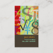 Rechnungsführer, Finanzberater Visitenkarte (Vorderseite)