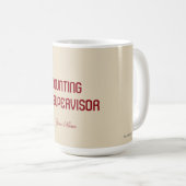 "RECHNUNGSFÜHRER" KAFFEETASSE (VorderseiteRechts)