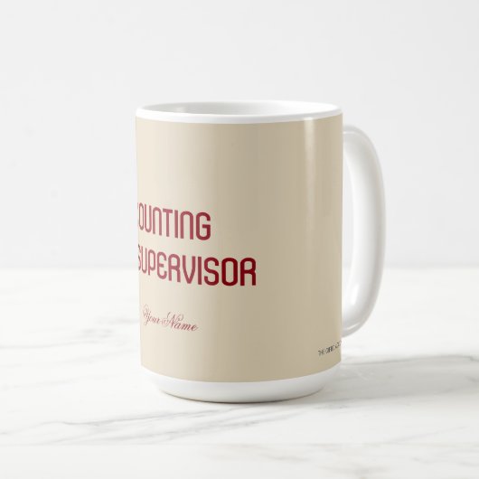 "RECHNUNGSFÜHRER" KAFFEETASSE (VorderseiteRechts)
