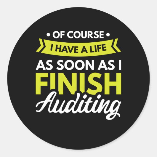 Rechnungsführer Runder Aufkleber (Vorderseite)