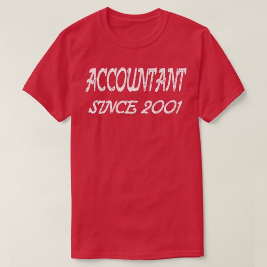 Rechnungsführer seit 2001 T-Shirt (Design vorne)