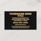 RechnungsführerElegant Visitenkarte (Rückseite)