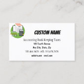 Rechnungsführung, Rechnungslegung und Steuern Visitenkarte (Vorderseite)