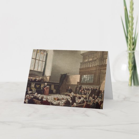 Rechnungshof, Westminster Hall Karte (Vorderseite)