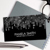 Rechnungslegung - Abstrakte Graustufen Visitenkarte