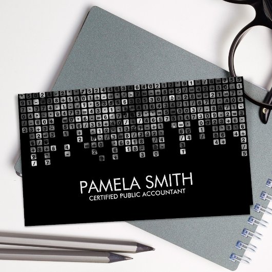 Rechnungslegung - Abstrakte Graustufen Visitenkarte
