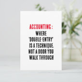 Rechnungslegung: "doppelte Eintragung" ist eine Te Dankeskarte (Stehend Vorderseite)