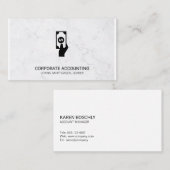 Rechnungslegung | Marmor | Investitionen Visitenkarte (Vorne/Hinten)