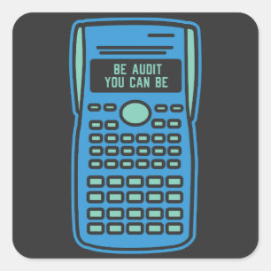 Rechnungslegung - Prüfung können Sie Quadratischer Aufkleber