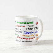 Rechnungslegung Swear Words Cruel Funny Accountant Kaffeetasse (VorderseiteRechts)