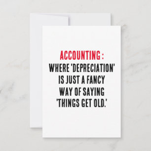 Rechnungslegung Wo "Abschreibung" nur ein extravag Dankeskarte