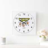 Rechnungslegungsergebnisse Quadratische Wanduhr (Zuhause)