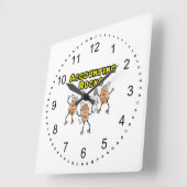 Rechnungslegungsergebnisse Quadratische Wanduhr (Winkel)