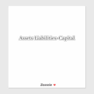 Rechnungslegungsgleichung Aufkleber