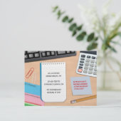 Rechnungslegungskarte Postkarte (Stehend Vorderseite)