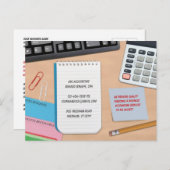 Rechnungslegungskarte Postkarte (Vorne/Hinten)