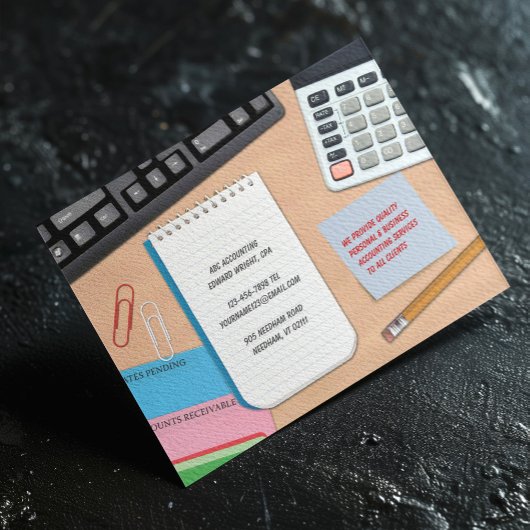 Rechnungslegungskarte Postkarte