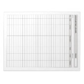 Rechnungslegungskosten Notizblock (Vorderseite)