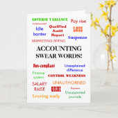 Rechnungslegungsschrei | Buchhalter | Joke | Leer Karte (Gelbe Blume)