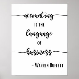 Rechnungslegungssprache Poster