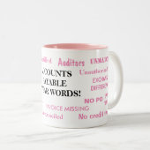 Rechnungspflichtige Swear Words Ladys Pieves Zweifarbige Tasse (VorderseiteRechts)
