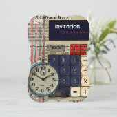 Rechnungsprüfer für Finanzberater Einladung (Stehend Vorderseite)