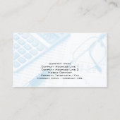 Rechnungsprüfer Rechnungslegungsfinanzierung Visitenkarte (Rückseite)