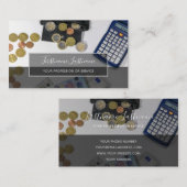 Rechnungsprüfer und Finanzexperten Visitenkarte (Vorne/Hinten)