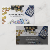 Rechnungsprüfer und Finanzexperten Visitenkarte (Vorne/Hinten)